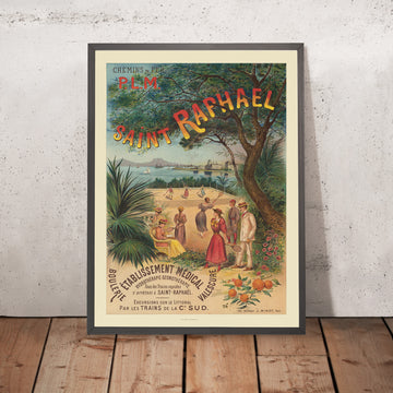 A framed image of 