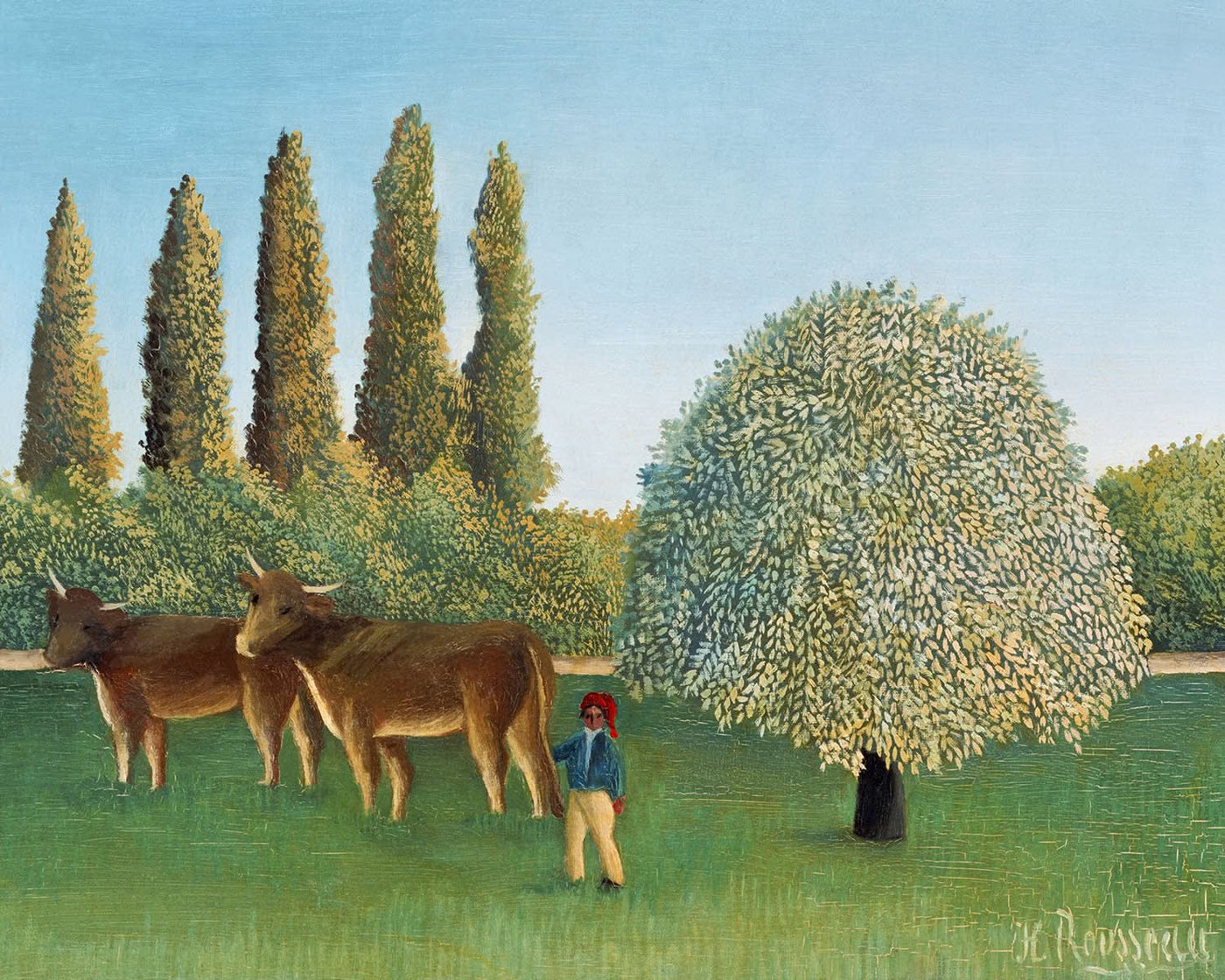 Le pré (Le pâturage) de Henri Rousseau, 1910