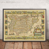 Alte Camino de Santiago Routenkarte von The Unique Maps Co & Jansson: Spanien, Portugal, Pyrenäen, Camino Francés 