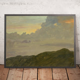 Hilltop and Clouds by Frederic Edwin Church, 1865