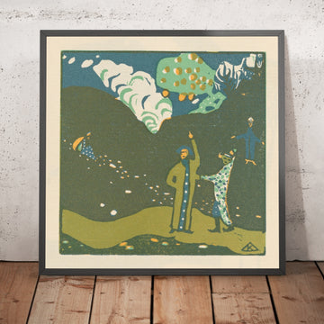 A framed image of 