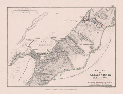 Batalla de Alejandría, de AK Johnston, 1801