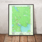 Map of Blue Hill, Maine by USGS, 1981 – Surry, Blue Hill Bay & Long Island