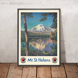 Affiche de voyage du mont St. Helens : Northern Pacific North Coast Limited par Gustav Wilhelm Krollmann, 1920 