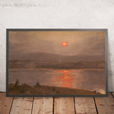 View Across the Hudson at Sunset by Frederic Edwin Church, 1890