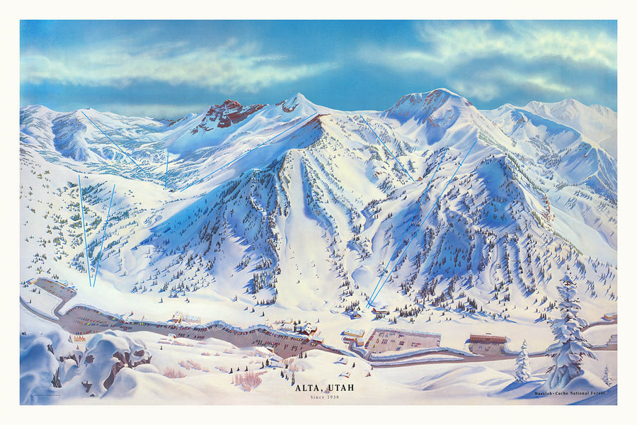 Alta, Utah Dal 1938: Poster da sci 