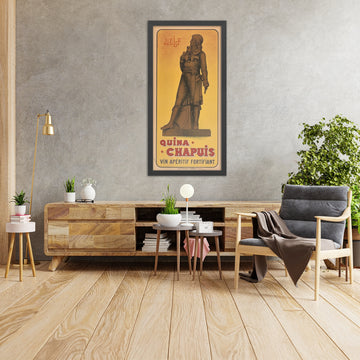 A framed image of Quina Chapuis Vintage Aperitif Poster, 1900