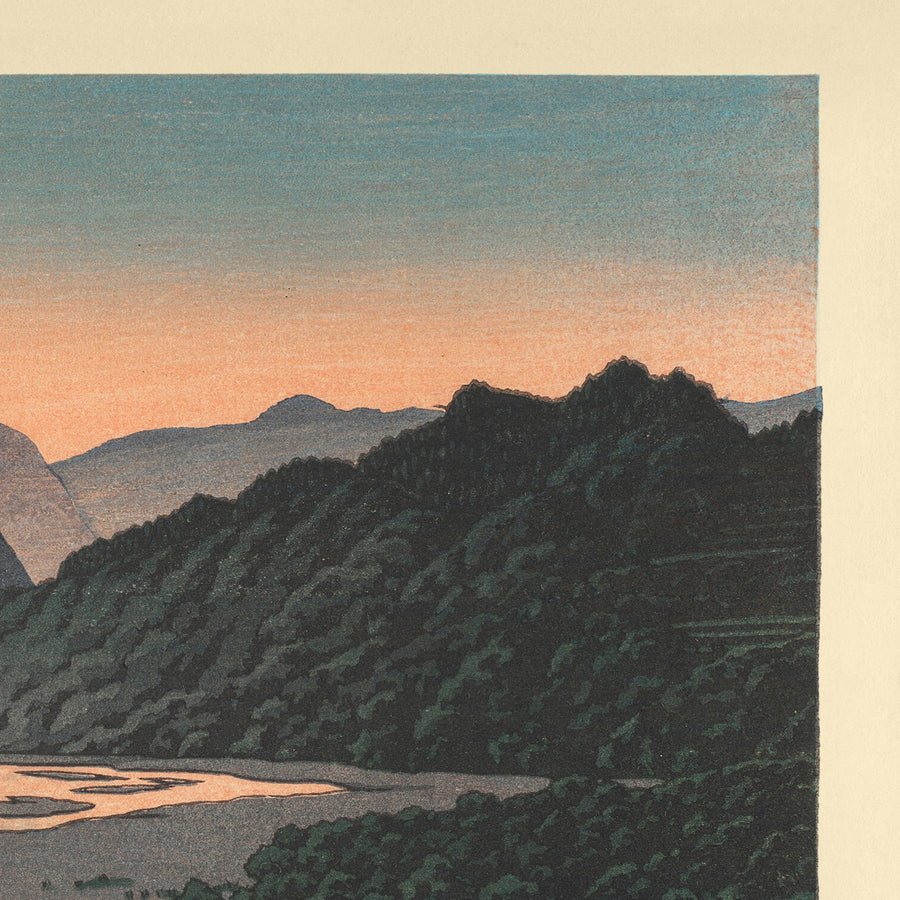 Sera a Minano, Chichibu di Hasui Kawase, 1935 