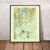 Old Map of Lake George, New York by USGS, 1938 – Glens Falls, Queensbury & Adirondack Park