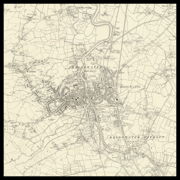 An old Ordnance Survey map of Bridgwater