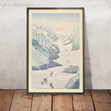 Climbers della Valle della Neve sul Monte Shirouma di Hasui Kawase, 1935 