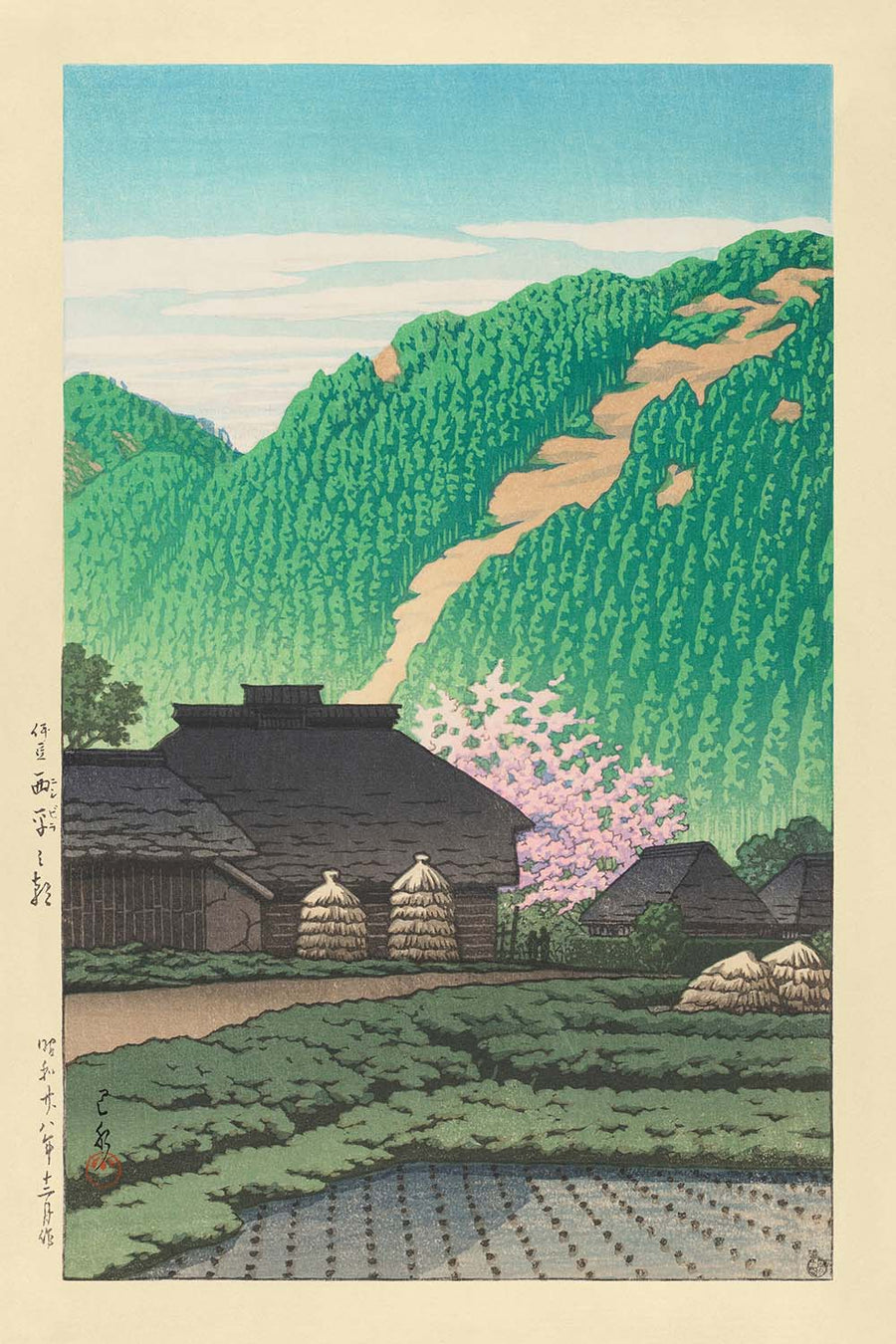 Morgen in Nishibira, Izu von Hasui Kawase, 1935 