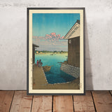 Morning in Yobuko, Hizen by Hasui Kawase, 1935