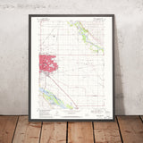 Old Map of Fremont, Nebraska by USGS, 1968 – Nickerson, Platte River & Elkhorn River