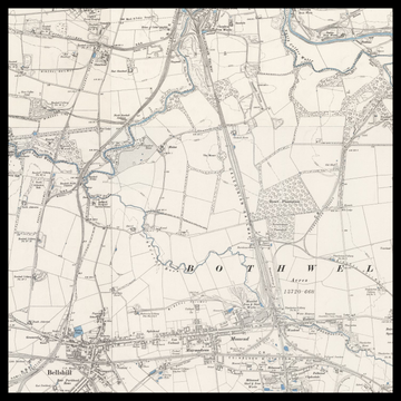 An old Ordnance Survey map of Bellshill