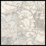 Personalised Old Map of Hamilton