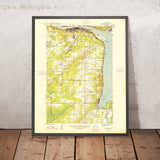Old Map of Houghton, Michigan, 1948 by USGS – Chassell, Portage Lake & Keweenaw Peninsula