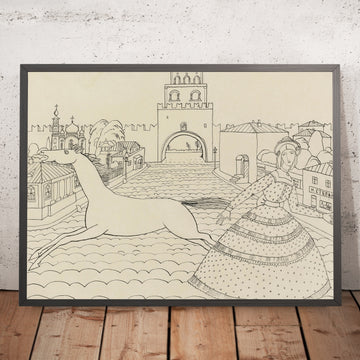 A framed image of 
