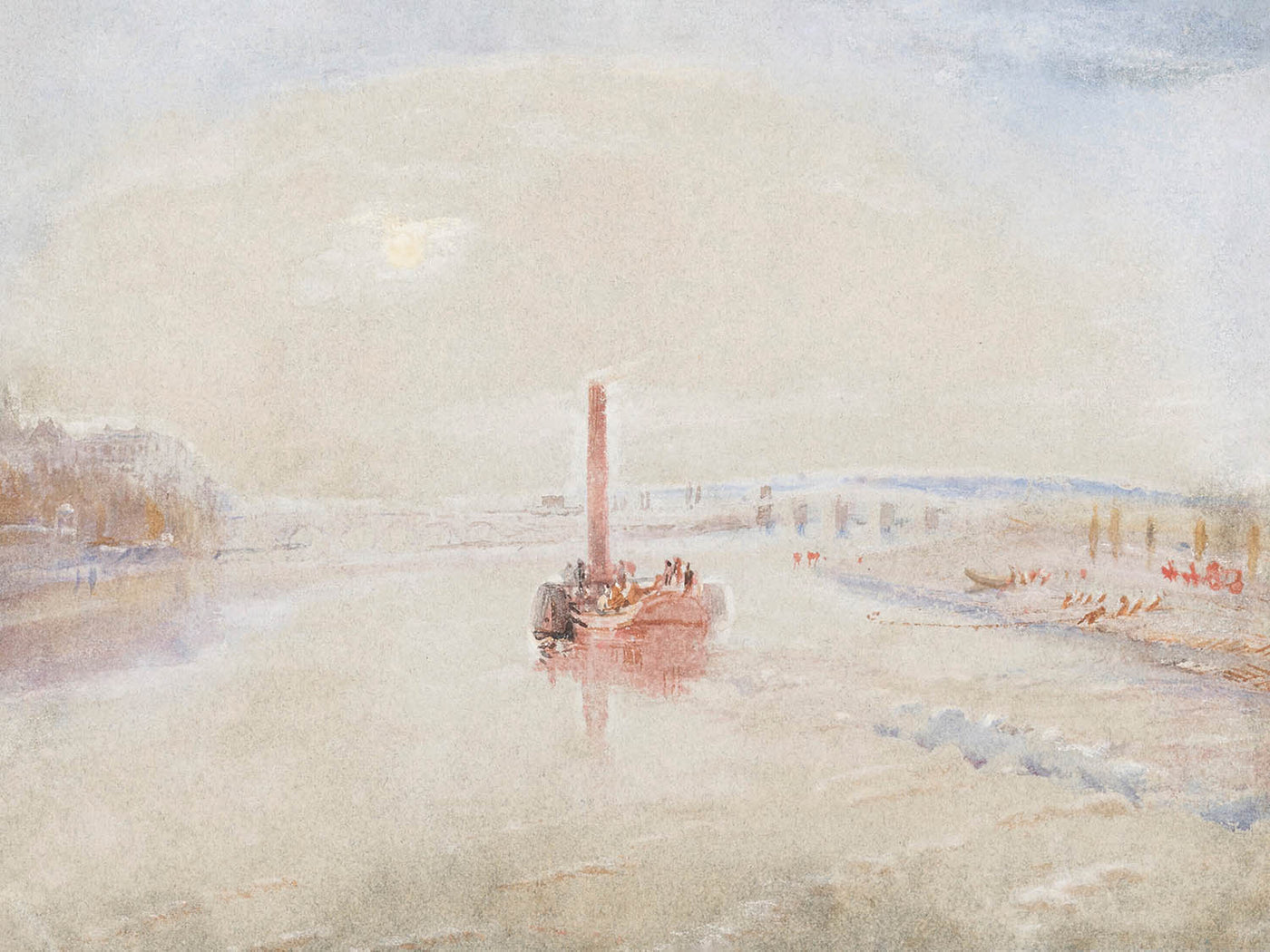 The Confluence of the Seine and the Marne at Charenton, France by Turner, 1835