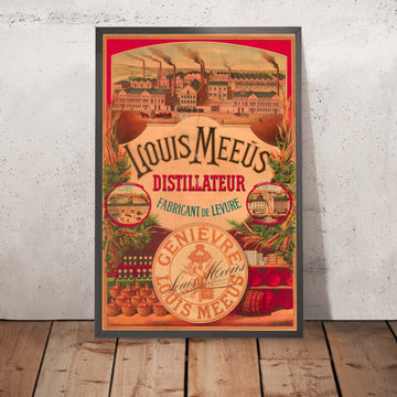 A framed image of Hasselt Vieux Extra Vintage Advertising Poster, 1924