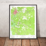 Old Map of Covington, Louisiana by USGS, 1968 – Abita Springs & Tchefuncte River