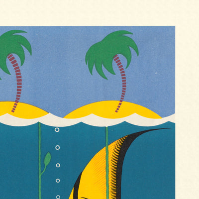 Great Barrier Reef Travel Poster: Australia – Great Barrier Reef, Queensland by Gert Sellheim