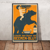Beeren-Blut Vintage Drinks Advertising Poster by Walter Lehmann-Steglitz, 1899