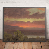 Sunset in Jamaica, West Indies by Frederic Edwin Church, 1865