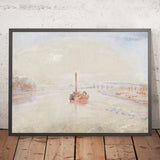 The Confluence of the Seine and the Marne at Charenton, France by Turner, 1835