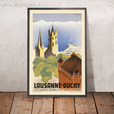 Cartel de viaje de Lausana: Ouchy de Vera Hirzel 