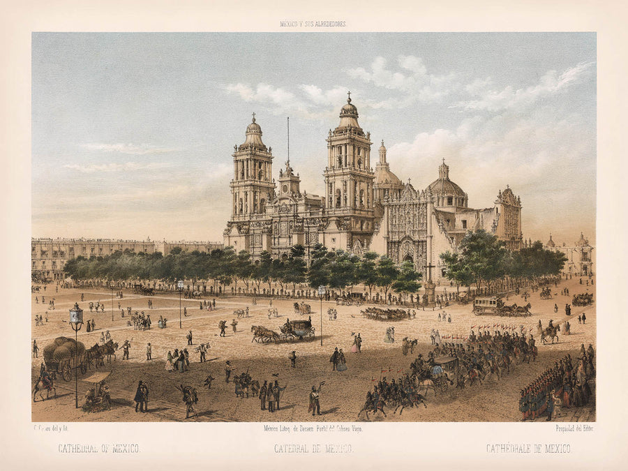 Cattedrale di Messico di Decaen Editore, 1862 
