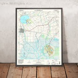 Map of Avery Island, Louisiana by USGS, 1994 – Delcambre, Lake Peigneur & Intracoastal Waterway