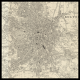 Personalised Old Map of Bolton