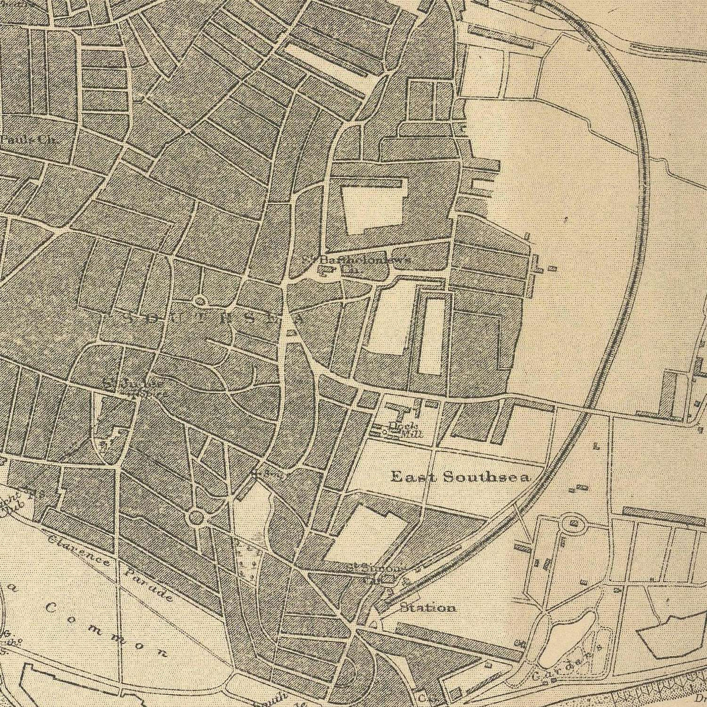 Old Spithead Nautical Chart by Malby & Sons, 1902: Solent, Portsmouth & Isle of Wight