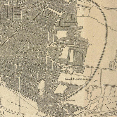 Old Spithead Nautical Chart by Malby & Sons, 1902: Solent, Portsmouth & Isle of Wight