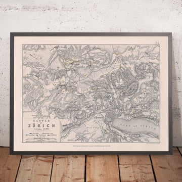 Battaglia di Zurigo di AK Johnston, 1799: Forze Francesi contro Forze Austriache, Guerra Rivoluzionaria 