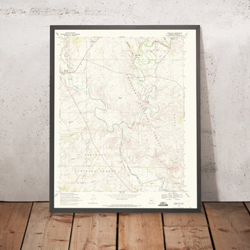 Old Map of Cornville, Arizona by USGS, 1968 – Prescott National Forest, Oak Creek & Verde Valley
