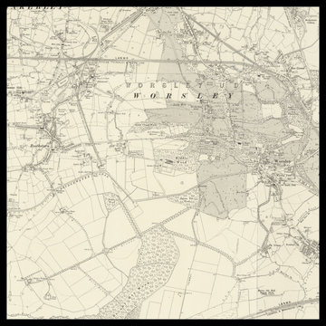 An old Ordnance Survey map of Leigh