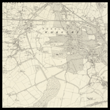Carte ancienne personnalisée de Leigh 