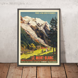 Poster di viaggio del Monte Bianco: Le Mont-Blanc di François Cachoud, 1906 