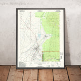 Map of Taos, New Mexico by USGS, 1995 – Taos Pueblo, Carson National Forest & Sangre de Cristo Mountains