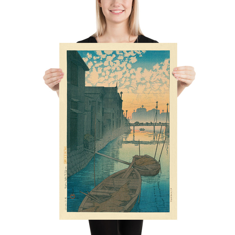 Alba al fiume Daikon Gashi di Hasui Kawase, 1935 