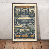 Indre Travel Poster: Chemin de fer d’Orléans by Imp. F. Champenois