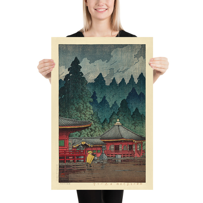 Futatsu Hall a Nikko di Hasui Kawase 1935 