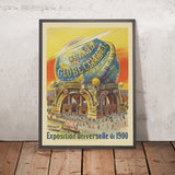 Paris Reiseplakat: Grand Globe Céleste, Exposition Universelle de 1900 von Paul Dupont, 1900 