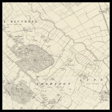 Un antiguo mapa del Ordnance Survey de Bootle