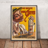 Elixir des Alpes Vintage Genever Poster, 1900