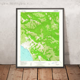 Old Map of Big Sur, California by USGS, 1956 – Los Padres National Forest & Pacific Coast