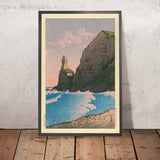 Setakamui Rock a Shirubeshi di Hasui Kawase, 1935 