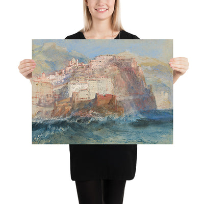Genoa, from the Sea, looking up to the Church of Santa Maria Assunta in Carignano by Turner, 1802